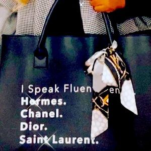 I speak French Vegan tote -